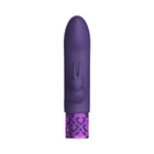 Royal Gems Dazzling Rechargeable Silicone Miniature Rabbit Vibrator Purple