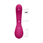 VIVE MIKI Rechargeable Pulse Wave & Flickering Dual Stimulation G-Spot Vibrator Pink