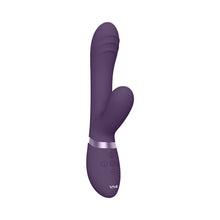 VIVE TANI Rechargeable Finger Motion With Pulse-Wave & Vibrating Silicone Dual Stimulator Purple