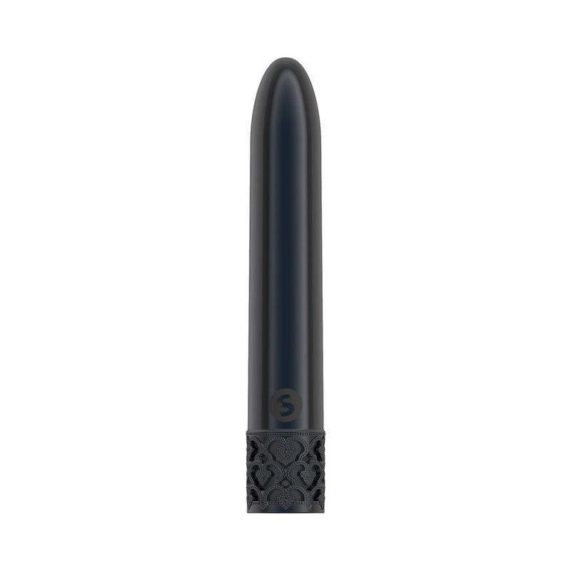 Royal Gems Shiny Rechargeable 10-Speed Bullet Vibrator Gunmetal