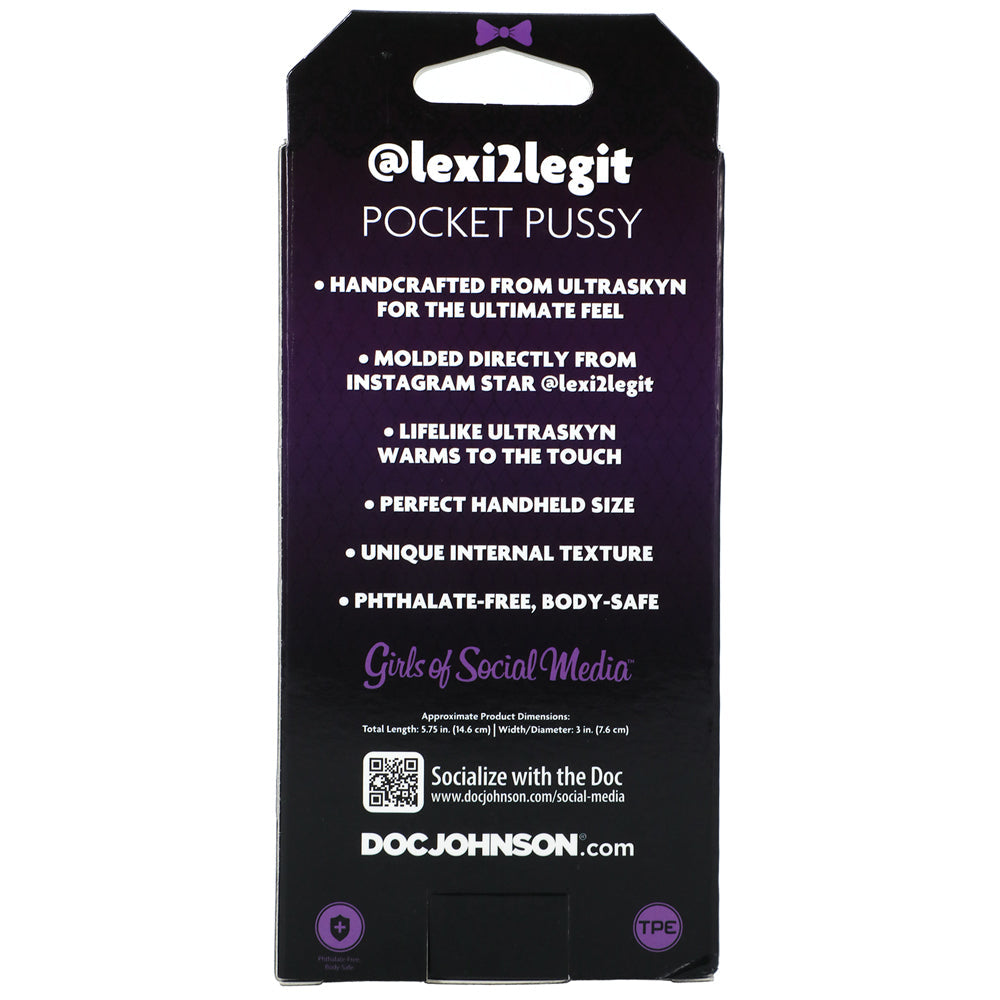 Signature Strokers Girls of Social Media @lexi2legit ULTRASKYN Pocket Pussy