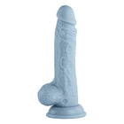 FemmeFunn Vortex Turbo Baller 2.0 8.25 in. Vibrating Rotating Dildo Light Blue