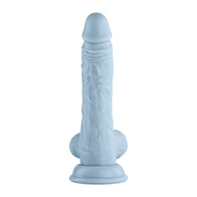 FemmeFunn Vortex Turbo Baller 2.0 8.25 in. Vibrating Rotating Dildo Light Blue