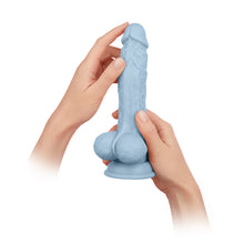 FemmeFunn Vortex Turbo Baller 2.0 8.25 in. Vibrating Rotating Dildo Light Blue
