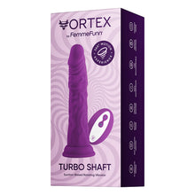 FemmeFunn Vortex Turbo Shaft 2.0 8 in. Vibrating Rotating Dildo Purple