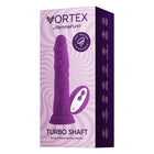 FemmeFunn Vortex Turbo Shaft 2.0 8 in. Vibrating Rotating Dildo Purple
