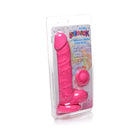 Curve Toys Lollicock 7 in. Silicone Dildo with Balls & Suction Cup Cherry