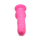 Curve Toys Lollicock 7 in. Silicone Dildo with Balls & Suction Cup Cherry