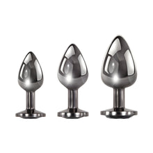 Evolved Black Gem Anal Plug 3-Piece Set