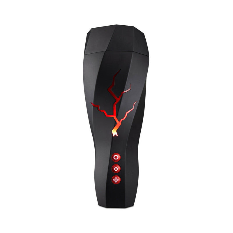 M for Men Storm Rechargeable Vibrating Suction Masturbator Black
