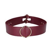 Ouch! Halo Ringed Waist Restraint Belt Burgundy S/M