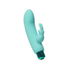 Powerbullet Alice''s Bunny Rechargeable Bullet Vibrator with Silicone Rabbit Sleeve Teal