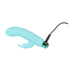 Powerbullet Alice''s Bunny Rechargeable Bullet Vibrator with Silicone Rabbit Sleeve Teal