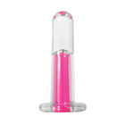 Gender X Pink Paradise Rechargeable Remote-Controlled Vibrating Curved Anal Plug Clear/Pink