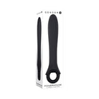 Gender X Powerhouse Rechargeable Textured Silicone Vibrator With Ring Handle Black