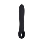 Gender X Powerhouse Rechargeable Textured Silicone Vibrator With Ring Handle Black