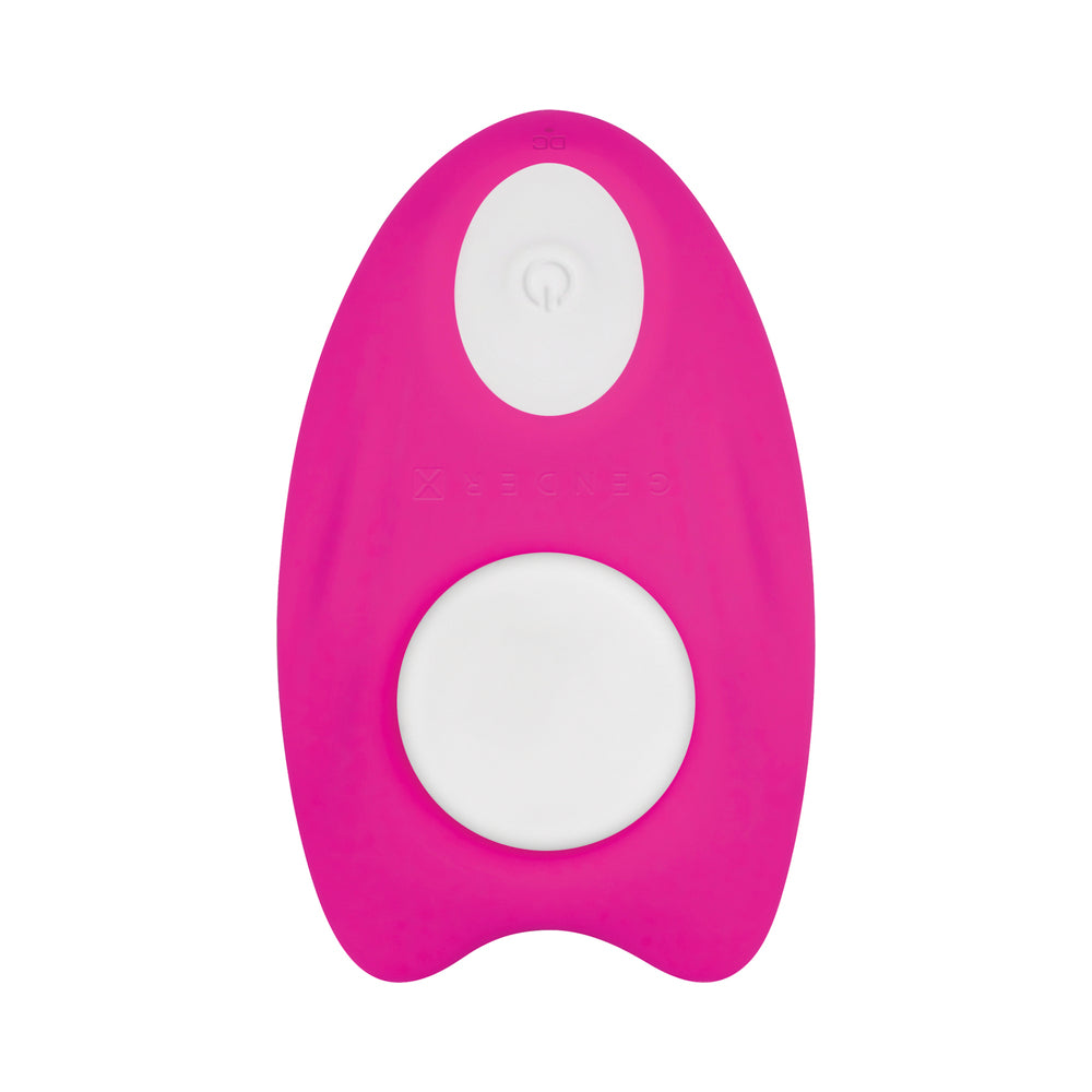 Gender X Under The Radar Rechargeable Remote-Controlled Magnetic Silicone Underwear Vibrator Pink