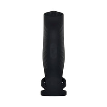 Gender X Rocketeer Rechargeable Triple-Ring Vibrating Silicone Penis Sheath Black