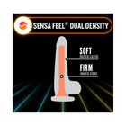 Neo Elite Glow in the Dark Viper 7 in. Dual-Density Dildo Neon Orange