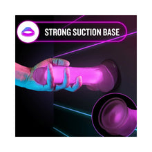 Neo Elite Glow in the Dark Viper 7 in. Dual-Density Dildo Neon Pink