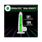 Neo Elite Glow in the Dark Viper 7 in. Dual-Density Dildo Neon Green