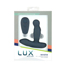 Lux Active Revolve 4.5 in. Rotating And Vibrating Silicone Massager Black