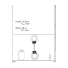 Ouch! Beginner''s Furry Handcuffs With Quick-Release White