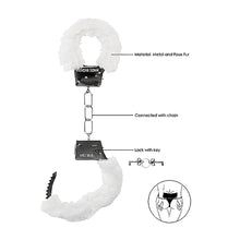 Ouch! Beginner''s Furry Handcuffs With Quick-Release White