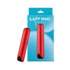 Luv Inc Sb33 Shiny Bullet Rechargeable Vibrator Red