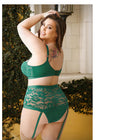 Fantasy Lingerie Curve Nadine Longline Contour Cup Bra & High-Waist Panty Emerald XL/2XL