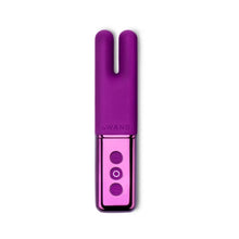 Le Wand Chrome Deux Rechargeable Silicone Mini Vibrator Dark Cherry