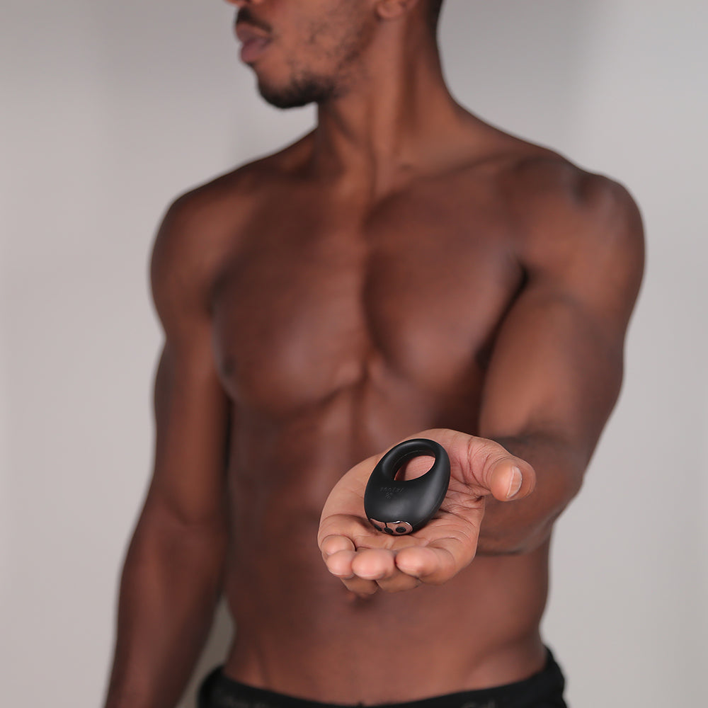 Je Joue Mio Rechargeable Vibrating Silicone Cock Ring Black