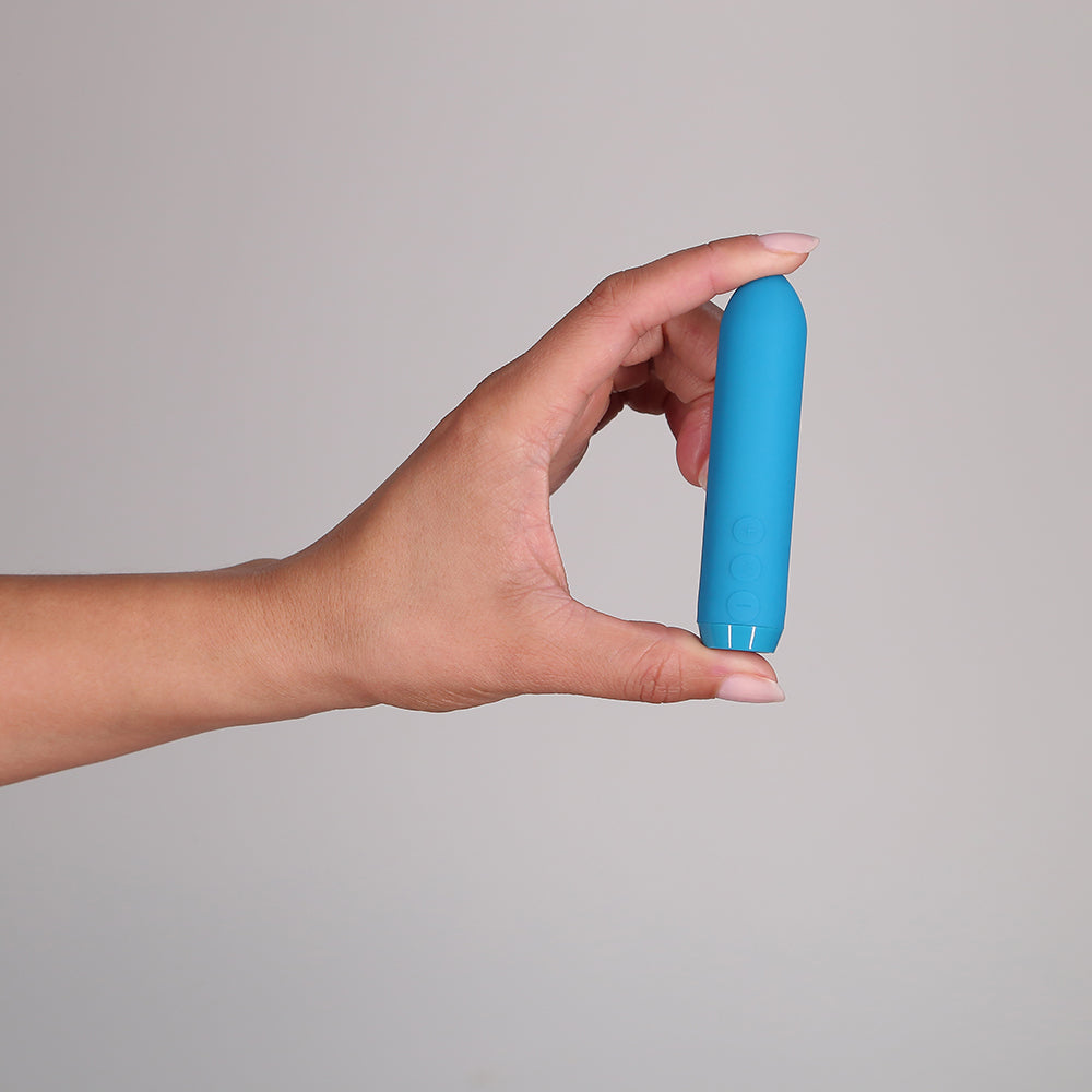 Je Joue Classic Bullet Vibrator Rechargeable Silicone with Finger Sleeve Teal