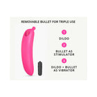 Love to Love Oh Oui Silicone Banana Vibrator Pink