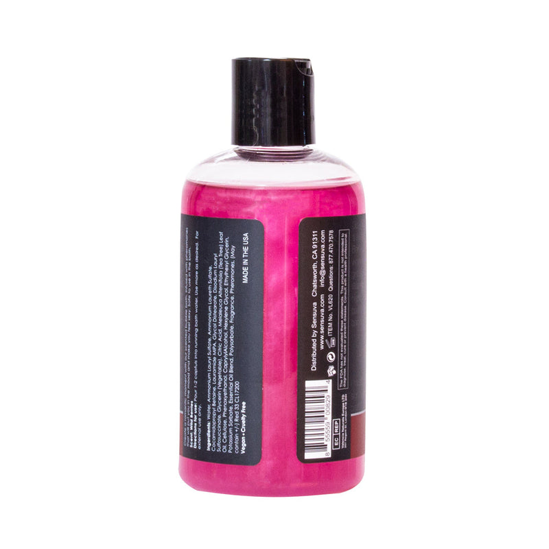 Sensuva Big Flirt Pheromone-Infused Bubble Bath Berry Flirty 8 oz.