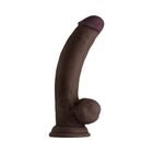 Shaft Model C: 8.5 in. Dual Density Silicone Dildo with Balls Mahogany