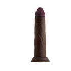 Shaft Model J: 8.5 in. Dual Density Silicone Dildo Mahogany