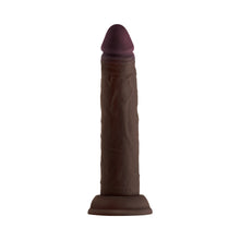 Shaft Model J: 7.5 in. Dual Density Silicone Dildo Mahogany