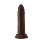 Shaft Model J: 6.5 in. Dual Density Silicone Dildo Mahogany
