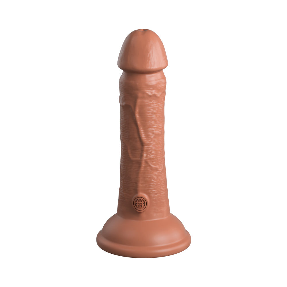 King Cock Elite 7 in. Dual Density Silicone Cock Realistic Dildo With Suction Cup Tan