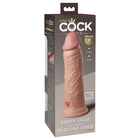 King Cock Elite 8 in. Dual Density Silicone Cock Realistic Dildo With Suction Cup Beige