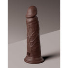 King Cock Elite 8 in. Dual Density Silicone Cock Realistic Dildo With Suction Cup Brown