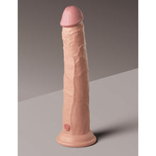 King Cock Elite 10 in. Dual Density Silicone Cock Realistic Dildo With Suction Cup Beige
