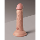 King Cock Elite 6 in. Vibrating Realistic Dildo With Suction Cup Beige