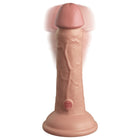 King Cock Elite 6 in. Vibrating Realistic Dildo With Suction Cup Beige