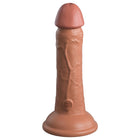 King Cock Elite 6 in. Vibrating Realistic Dildo With Suction Cup Tan