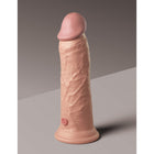 King Cock Elite 8 in. Vibrating Realistic Dildo With Suction Cup Beige