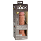 King Cock Elite 8 in. Vibrating Realistic Dildo With Suction Cup Tan