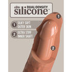 King Cock Elite 8 in. Vibrating Realistic Dildo With Suction Cup Tan