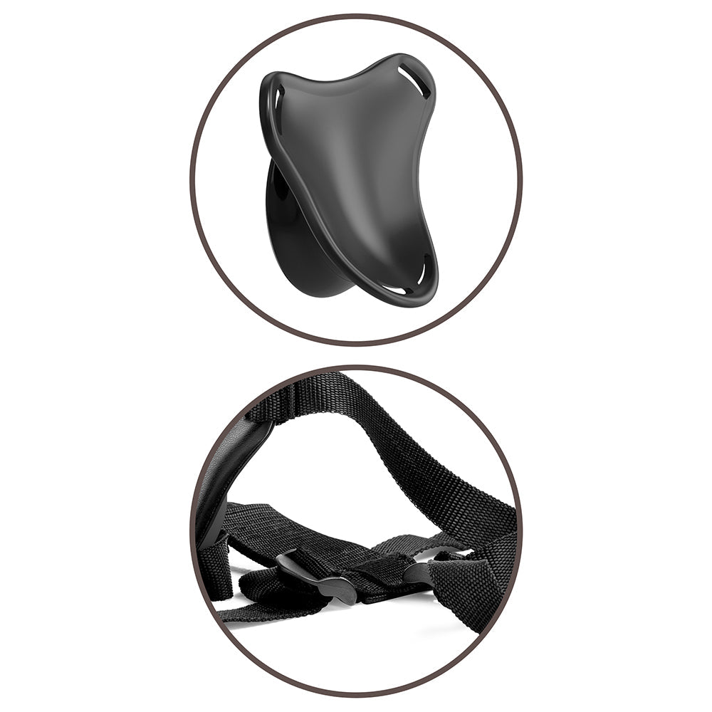 King Cock Elite Beginner''s Body Dock Strap-On Harness Black